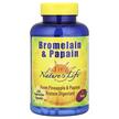 Фото товару Natures Life, Bromelain & Papain, Бромелайн, 250 капсул