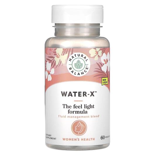 Основне фото товара Natural Balance, Water-X Herbal Blend, Жироспалювачі, 60 капсул