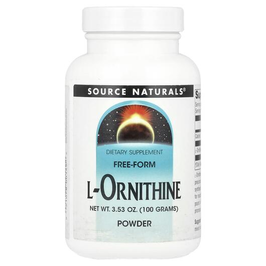 Основне фото товара Source Naturals, L-Ornithine Powder, L-Орнітин, 100 г