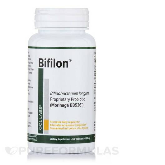 Основне фото товара Quality of Life, Bifilon 125 mg, Пробіотики, 60 VegiCaps