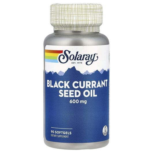 Основне фото товара Black Currant Seed Oil 600, Масло чорної смородини 600 мг, 90 кап