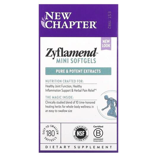 Основне фото товара New Chapter, Zyflamend Whole Body, Підтримка суглобів, 180 капсул