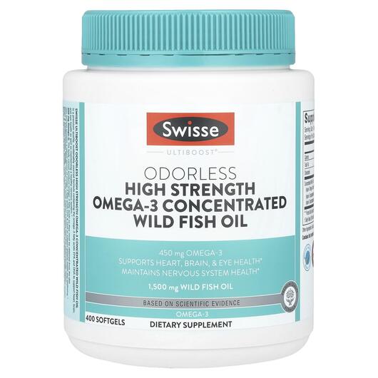Основне фото товара Ultiboost Odorless High Strength Omega-3 Concentrated, Омега 3, 4