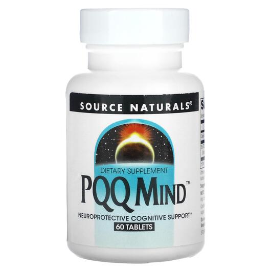 Основне фото товара Source Naturals, PQQ Mind 60, PQQ, 60 таблеток