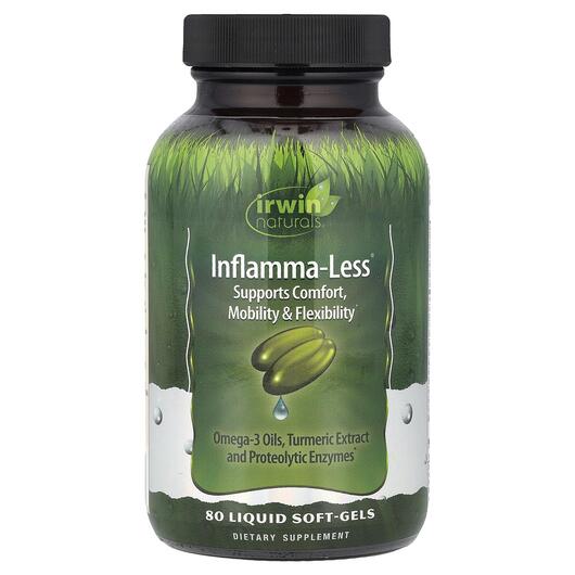 Основне фото товара Irwin Naturals, Inflamma-Less, Підтримка запалення, 80 капсул