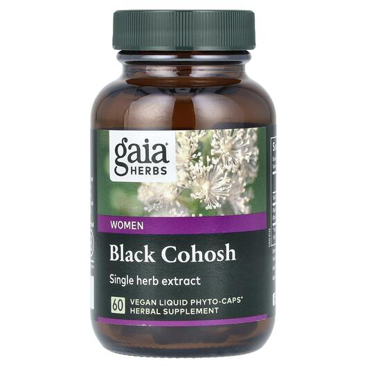 Основне фото товара Gaia Herbs, Black Cohosh, Клопогон, 60 капсул