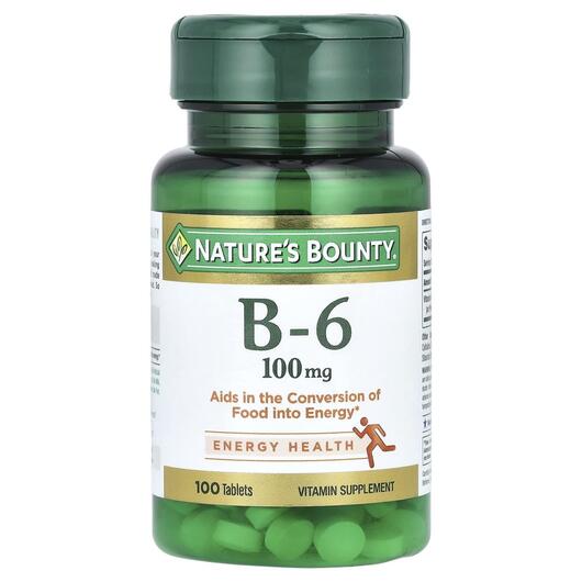 Основне фото товара Vitamin B-6 100 mg, Вітамін B6 Піридоксин, 100 таблеток