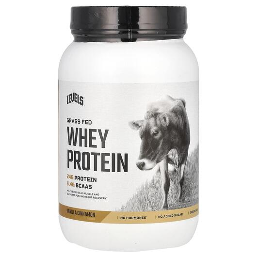 Основне фото товара Grass Fed Whey Protein Powder Vanilla Cinnamon, Протеїн Ізолят, 9