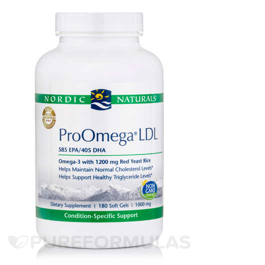 Основне фото товара Nordic Naturals, ProOmega LDL 1000 mg, Омега 3, 180 капсул