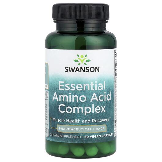 Основне фото товара Swanson, Essential Amino Acid Complex, Амінокислоти, 60 капсул