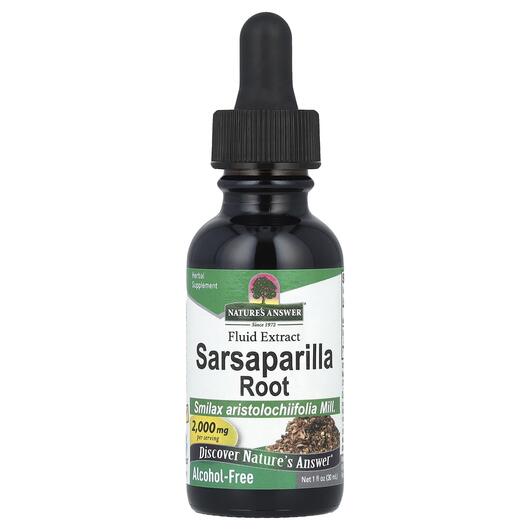 Основне фото товара Sarsaparilla Alcohol-Free 2000 mg, Сарсапарілла, 30 мл