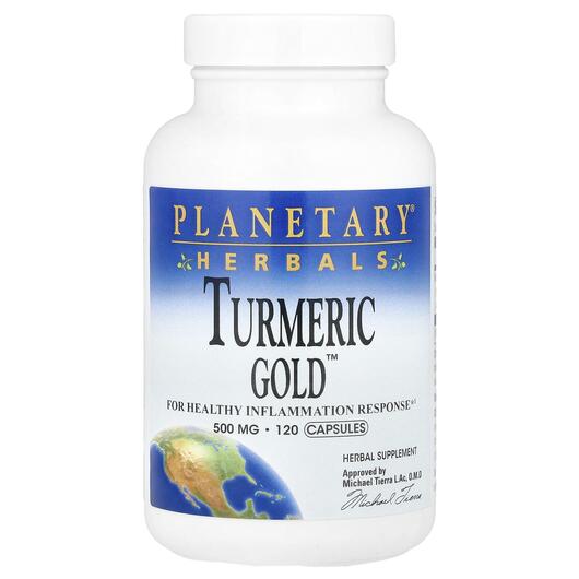 Основне фото товара Turmeric Gold 500 mg, Екстракт кореня куркуми, 120 капсул