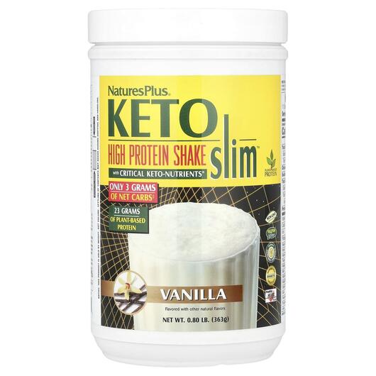 Основне фото товара Keto Slim High Protein Shake Vanilla, Протеїн, 363 г