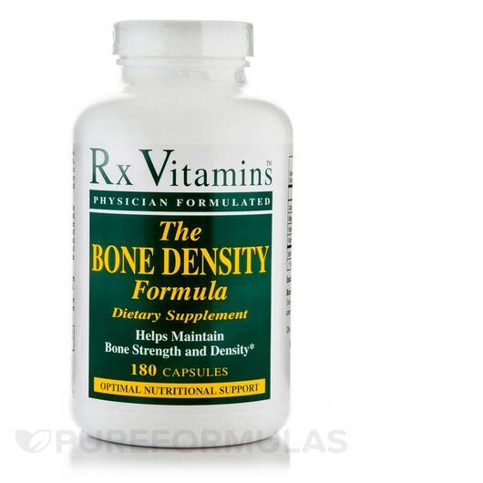 Основне фото товара Rx Vitamins, Bone Density Formula, Зміцнення кісток, 180 капсул