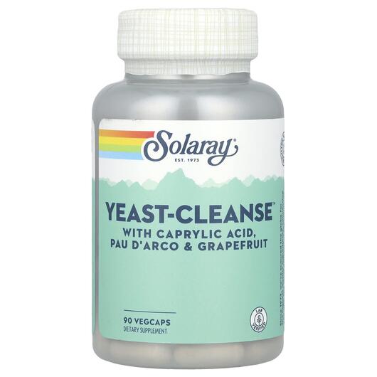 Основне фото товара Solaray, Yeast-Cleanse, Підтримка Кандиди, 90 капсул