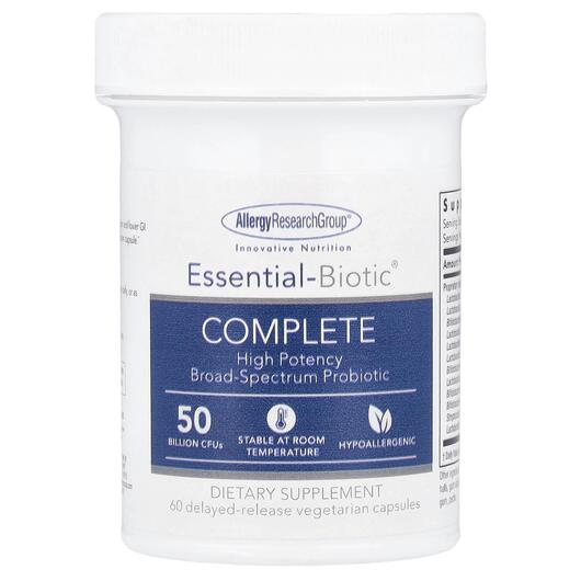 Основне фото товара Essential-Biotic Complete 50 Billion, Пробіотики, 60 капсул