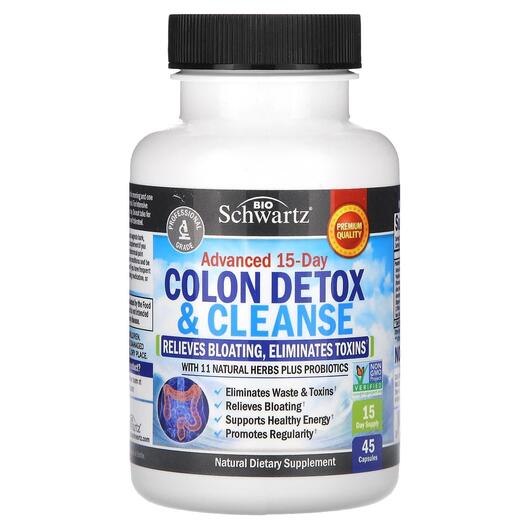 Основне фото товара Colon Detox & Cleanser, Детокс товстої кишки, 45 капсул