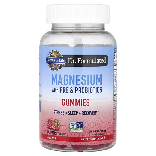Основне фото товара Magnesium with Pre & Probiotics, Магній з Пробіотиками, 60 цу