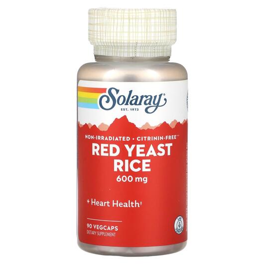 Основне фото товара Red Yeast Rice 600 mg, Червоний дріжджовий рис, 90 капсул