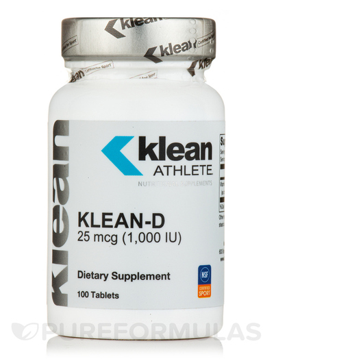 Основне фото товара Klean Athlete, Klean-D 1000 IU, Жироспалювачі, 100 таблеток