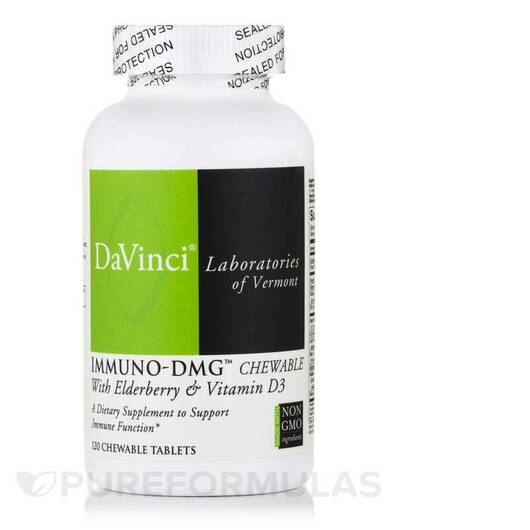 Основне фото товара Immuno-DMG with Elderberry & Vitamin, Диметилгліцин ДМГ, 120 