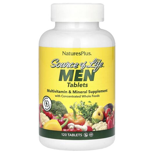Основне фото товара Source of Life Men Multi-Vitamin & Mineral with, Залізо, 120 