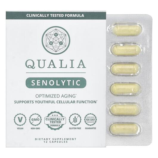 Основне фото товара Qualia Senolytic, Клітинне здоров'я, 12 капсул
