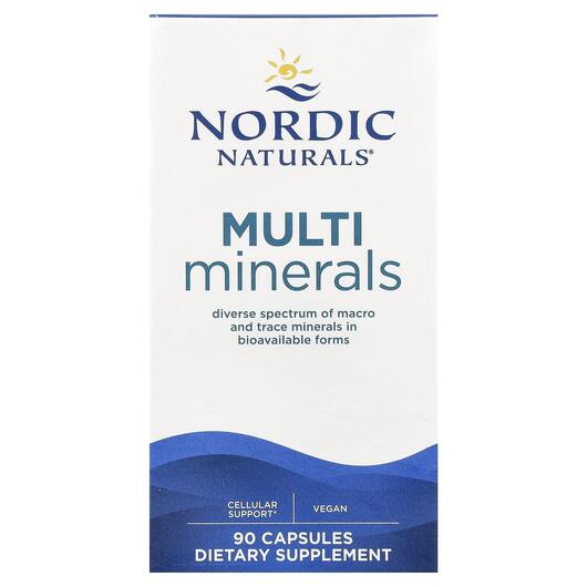 Основне фото товара Nordic Naturals, Multi Minerals, Мультивітаміни, 90 капсул