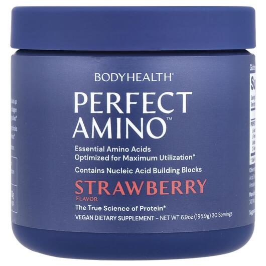 Основне фото товара BodyHealth, Perfect Amino Strawberry, Амінокислоти, 195.9 г