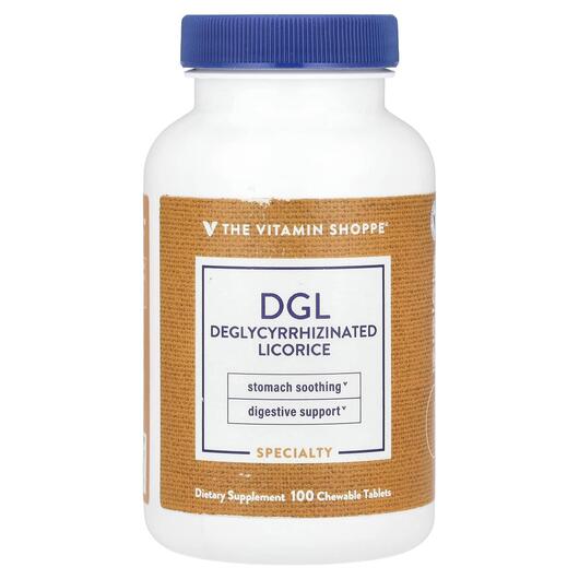 Основне фото товара DGL Deglycyrrhizinated Licorice, Лакриця, 100 таблеток