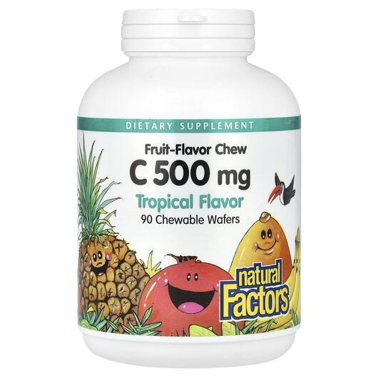 Основне фото товара Vitamin C Tropical 500 mg, Вітамін C, 90 таблеток