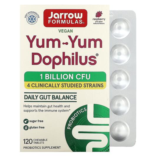 Основне фото товара Yum-Yum Dophilus Chewable, Пробіотики, 120 цукерок