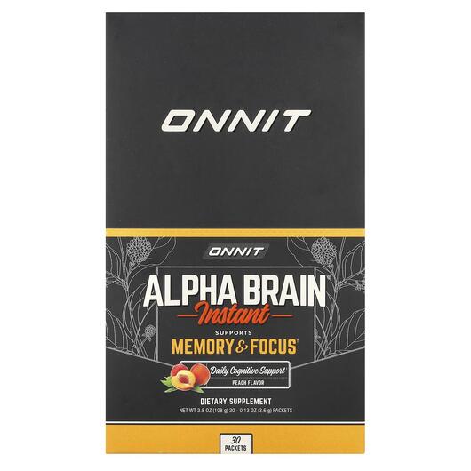 Основное фото товара Onnit, Поддержка мозга, Alpha Brain, 30 шт