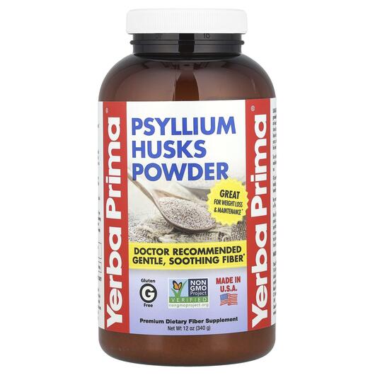 Основне фото товара Psyllium Husks Powder, Лушпиння насіння подорожника, 340 г