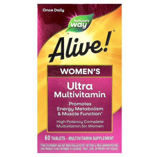 Основне фото товара Womens Ultra Potency, Мультивітаміни для жінок, 60 таблеток
