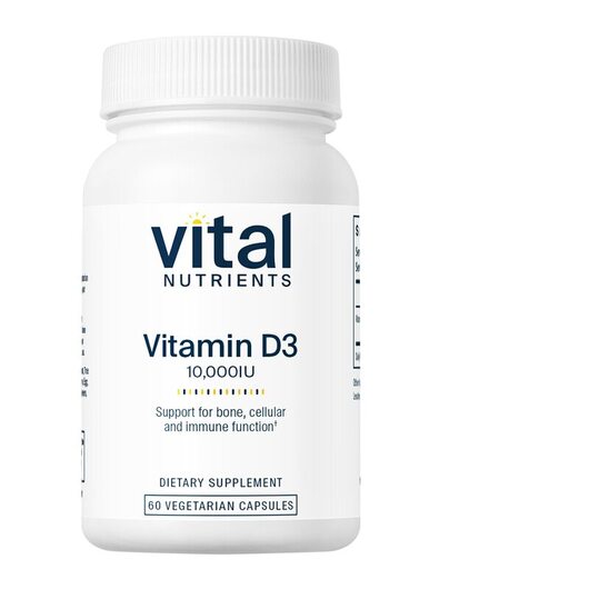 Основне фото товара Vitamin D3 10000 IU, Вітамін D3 Холекальциферол, 60 капсул
