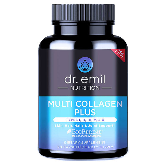 Основне фото товара Multi Collagen Plus, Колаген Типів 1-2-3-5-10, 90 капсул
