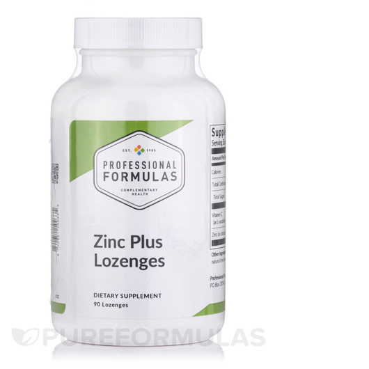 Основне фото товара Professional Formulas, Zinc Plus, Цинк, 90 таблеток