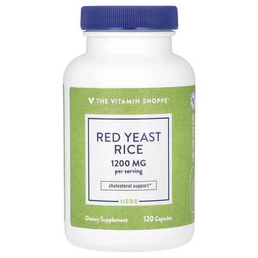Основне фото товара Red Yeast Rice 1200 mg, Червоний дріжджовий рис, 120 капсул
