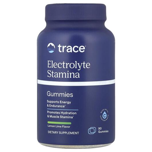 Основне фото товара TM Sport Electrolyte Stamina Gummies Lemon, Електроліти, 90 табле