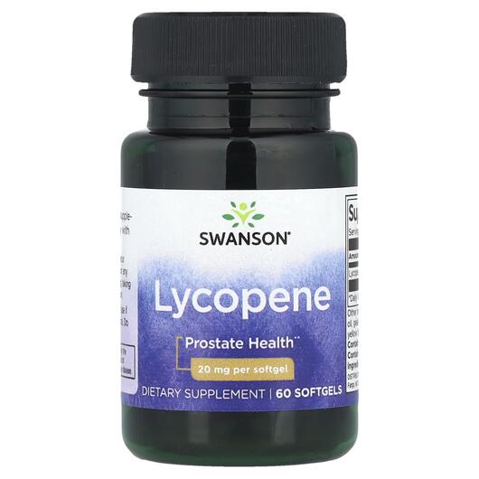 Основне фото товара Swanson, Lycopene 20 mg, Лікопен, 60 капсул
