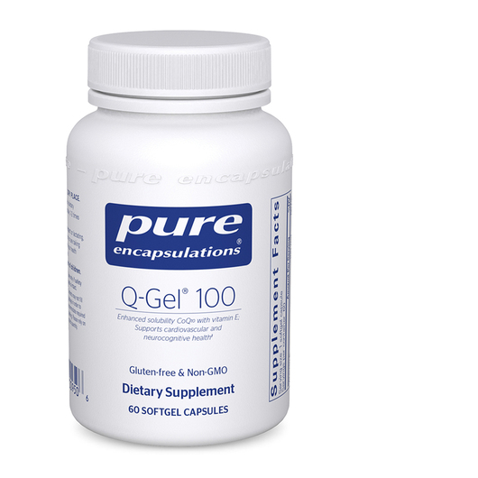 Основне фото товара Q-Gel Hydrosoluble CoQ10 100 mg, Коензим CoQ10, 60 капсул