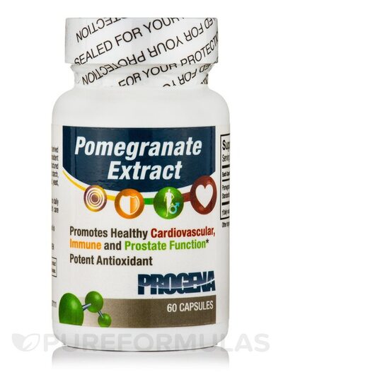 Основне фото товара Progena, Pomegranate Extract, Гранат, 60 капсул