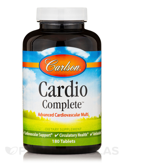 Основне фото товара Carlson, Cardio Complete, Кардіо комплекс, 180 таблеток