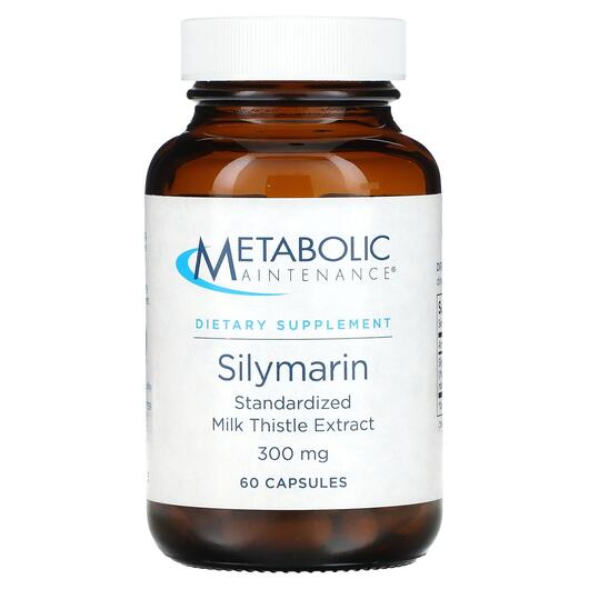 Основне фото товара Silymarin Standardized Milk Thistle Extract, Розторопша, 60 капсу