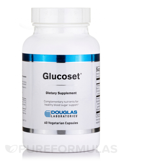 Основне фото товара Douglas Laboratories, Glucoset, Підтримка рівня цукру, 60 капсул