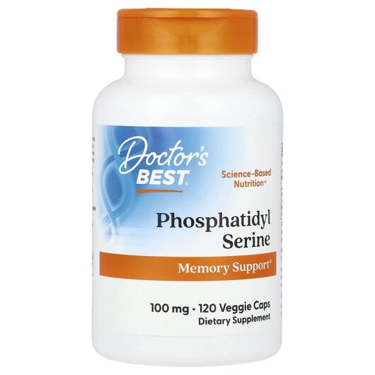 Основне фото товара Phosphatidylserine 100 mg, Фосфатидилсерин 100 мг, 120 капсул