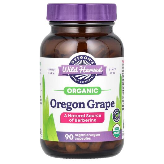 Основне фото товара Organic Oregon Grape, Орегонський виноград, 90 капсул