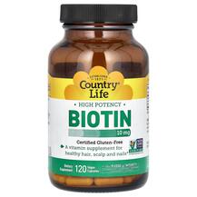 Biotin High Potency 10 mg Витамин B7 Биотин Country
