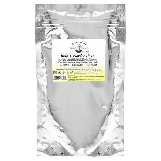 Основне фото товара Christopher's Original Formulas, Kelp-T Powder, Ламінария, 1
